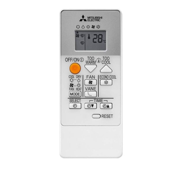 Vista en miniatura: Mando infrarrojo Mitsubishi Electric RH18A. Se incluyen 1, uno por unidad interior.